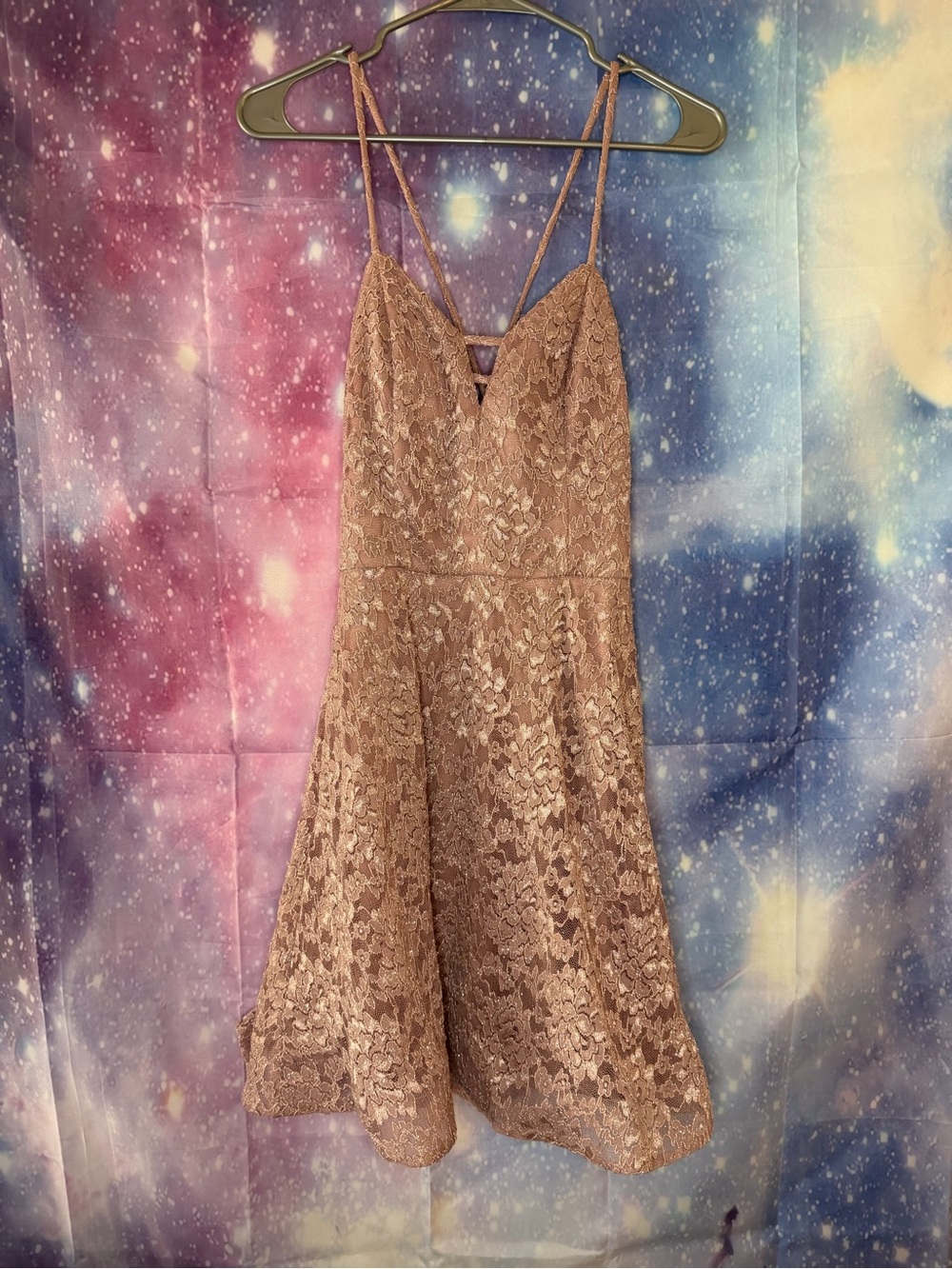 BCX dress shimmer eyelet dress